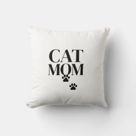 Simple and Cute Cat mom  Kissen
