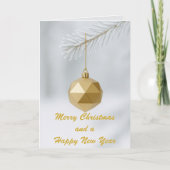 Simple and Elegant Custom Christmas Karte (Vorderseite)