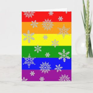 Simple and Elegant Gay Christmas Card Feiertagskarte