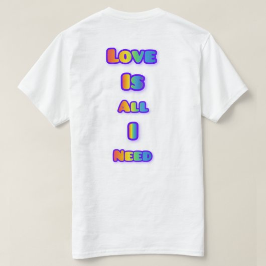 simple and elegant Valentine’s typography design T-Shirt (Design Rückseite)