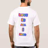 simple and elegant Valentine’s typography design T-Shirt (Rückseite)
