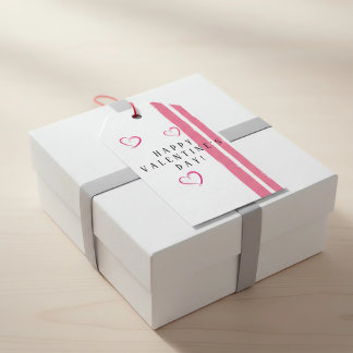 Simple and Elegant Valentine's Day Gift Tag with H Geschenkanhänger