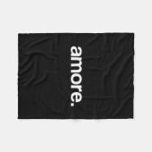 Simple And Unique Amore Valentine's Day Design Fleecedecke (Vorderseite (Horizontal))