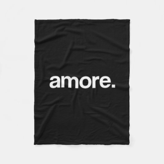 Simple And Unique Amore Valentine's Day Design Fleecedecke (Vorderseite)