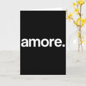 Simple And Unique Amore Valentines Day Design T Sh Karte (Gelbe Blume)