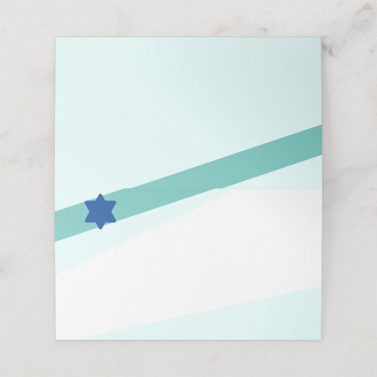 Simple Angles Platzkarte (Außenseite Aufgefaltet)