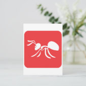 Simple Ant Postkarte (Stehend Vorderseite)