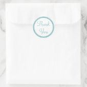 Simple Aqua Blue Danke Stickers (Tasche)