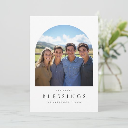 Simple Arch Foto Weihnachten Segnungen Religiös (Stehend Vorderseite)