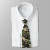 Simple Army Green Camouflage Pattern Krawatte (Gebunden)