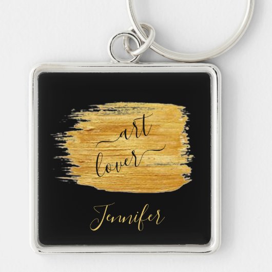 Simple Art Lover Minimalistisch Design Schlüsselan Schlüsselanhänger (Vorne)