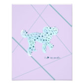 Simple art of poodle‘s silhouette fotodruck (Vorne)