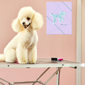 Simple art of poodle‘s silhouette fotodruck