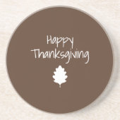 Simple Autumn Leaf Modern Family Thanksgiving Getränkeuntersetzer (Vorne)