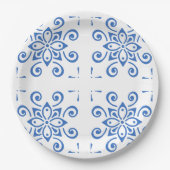 Simple Azulejo Pappteller (Vorderseite)