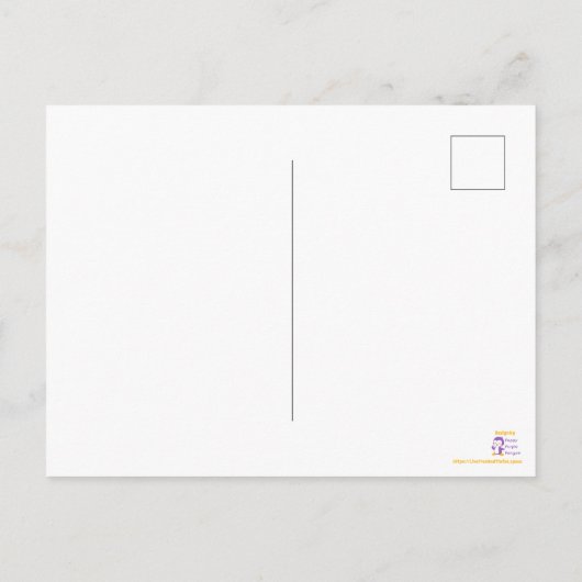 Simple Azulejo Postkarte (Rückseite)