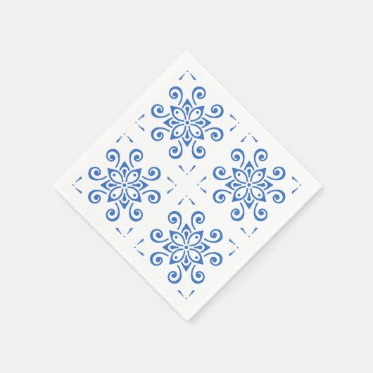 Simple Azulejo Serviette (Ecke)