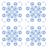 Simple Azulejo Square Sticker (Vorderseite)