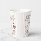 Simple Baby Is Brewing Doodle Coffee Baby Shower Pappbecher (Links)