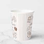 Simple Baby Is Brewing Doodle Coffee Baby Shower Pappbecher (Rechts)