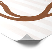 Simple Baby Is Brewing Doodle Coffee Baby Shower Poster (Ecke)