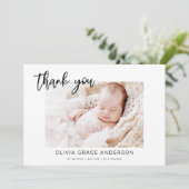 Simple Baby Vielen Dank für die Fotocollage Dankeskarte (Stehend Vorderseite)