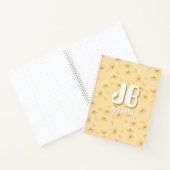 Simple baby yellow Notebook with initials  Notizblock (Innenseite)