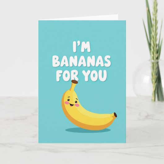 Simple Bananas For You Card Karte (Vorderseite)