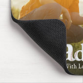 Simple Baseball Foto Calligraphy Daddy and Me Mousepad (Ecke)