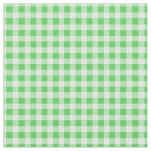 Simple Basic Green Gingham Stoff
