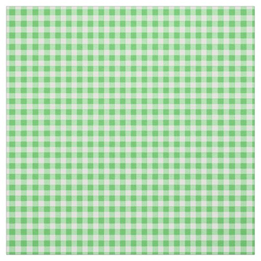 Simple Basic Green Gingham Stoff (Muster)