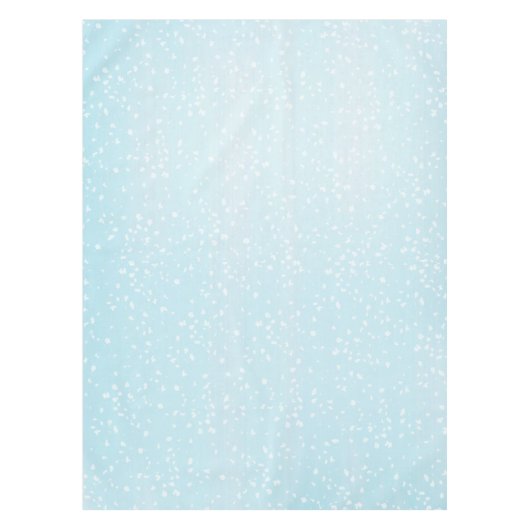 Simple Basic Light Blue and White Pattern Tischdecke (Vorderseite)