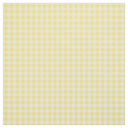 Simple Basic Sunny Yellow Gingham Stoff (Muster)