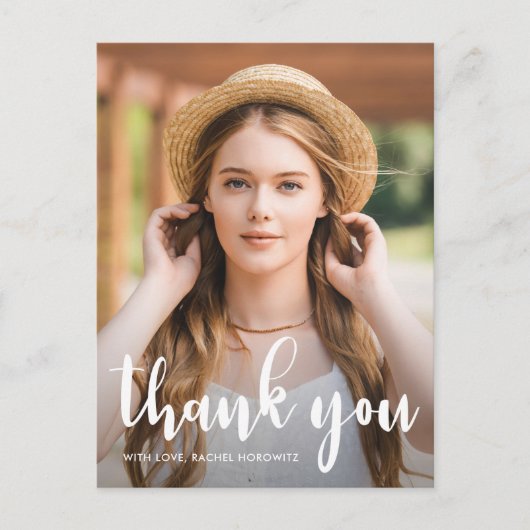 Simple Bat Mitzvah Vielen Dank, dass Sie Star von Postkarte (Vorderseite)