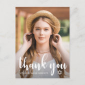 Simple Bat Mitzvah Vielen Dank, dass Sie Star von Postkarte (Vorderseite)