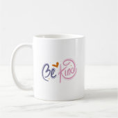 Simple Be Kind Inspirational Pastel Quote Self Kaffeetasse (Links)