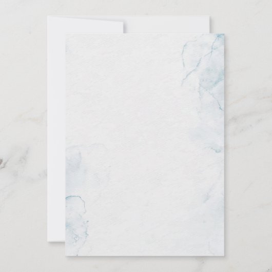 Simple Beach Ocean Seashell Wreath Wedding Einladung (Rückseite)