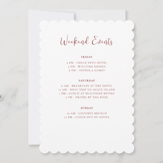 Simple Beach Seashell Wreath Junggeselinnen-Abschi Einladung (Rückseite)