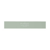 Simple Beach Wedding Invitation Belly Band (Flach)