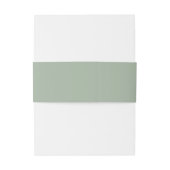 Simple Beach Wedding Invitation Belly Band (Rückseitenbeispiel)