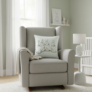 Simple Beatrix Potter Bunny Kinderzimmer Kissen