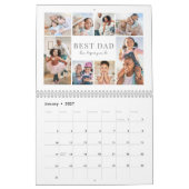 Simple Best Dad Photo Collage Kalender (Jan 2027)