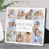 Simple Best Mom Photo Collage Fotoplatte