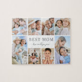 Simple Best Mom Photo Collage Puzzle (Horizontal)