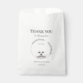 Simple Bichon Frise Wedding Danke, dass Sie die Ta Geschenktütchen (Vorderseite)