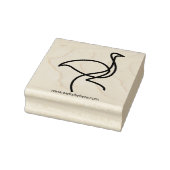 Simple Bird Art Flamingo Gummistempel (Stempel)