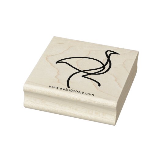 Simple Bird Art Flamingo Gummistempel (Stempel)