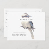 Simple Bird Funeral Loss of Life Danke II Postkarte (Vorne/Hinten)