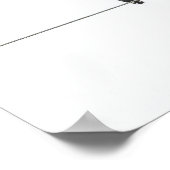 Simple Birds on the Wires Hand-Drawn Illustration Poster (Ecke)