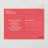 Simple Birthday Kids Pirate Treasure Map Whimsical Postkarte (Rückseite)